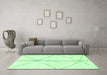 Machine Washable Solid Emerald Green Modern Area Rugs in a Living Room,, wshabs2952emgrn