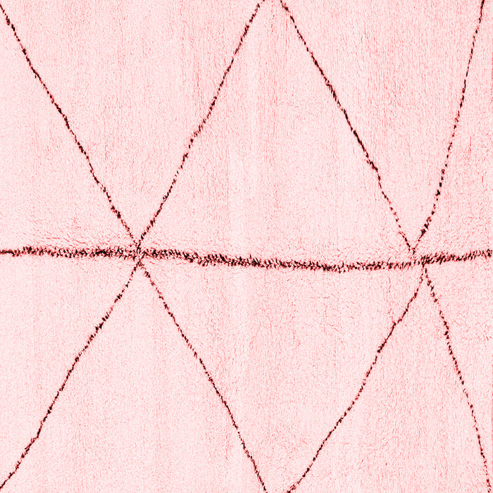 Machine Washable Solid Red Modern Rug, wshabs2952red