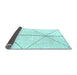 Sideview of Solid Light Blue Modern Rug, abs2952lblu