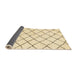 Sideview of Abstract Khaki Gold Solid Rug, abs2953