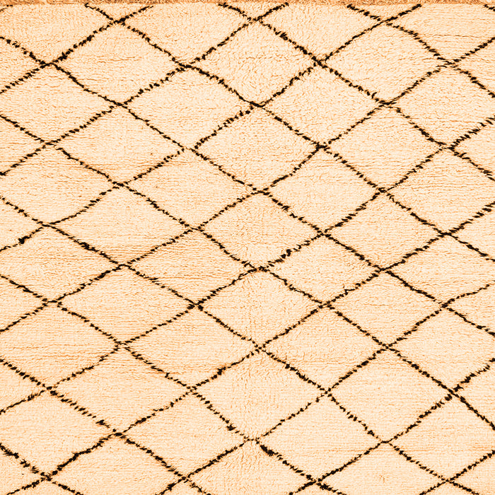 Square Solid Orange Modern Rug, abs2953org