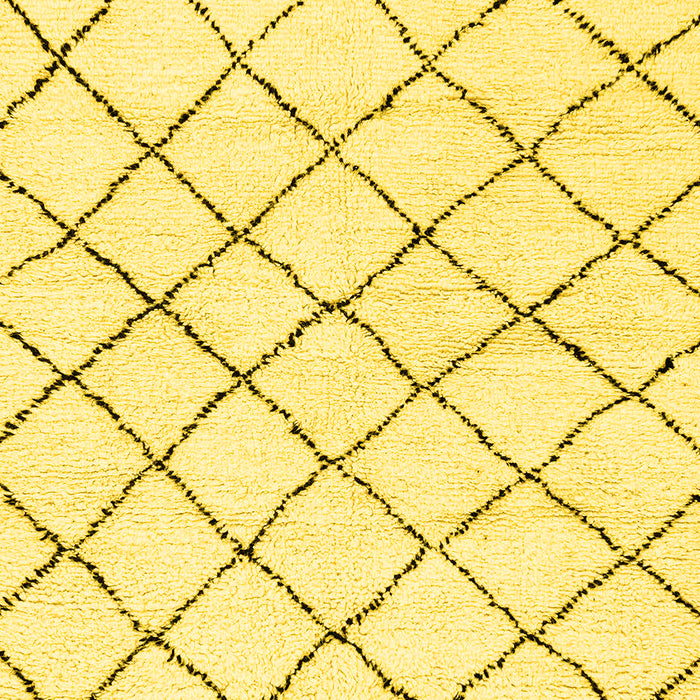 Solid Yellow Modern Rug, abs2953yw