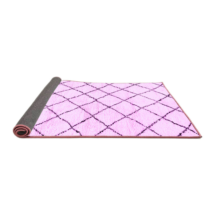 Sideview of Solid Purple Modern Rug, abs2953pur
