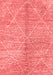 Abstract Red Modern Area Rugs