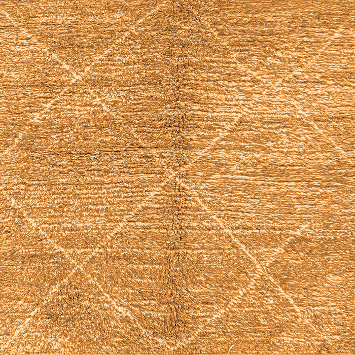 Square Machine Washable Abstract Orange Modern Area Rugs, wshabs2954org