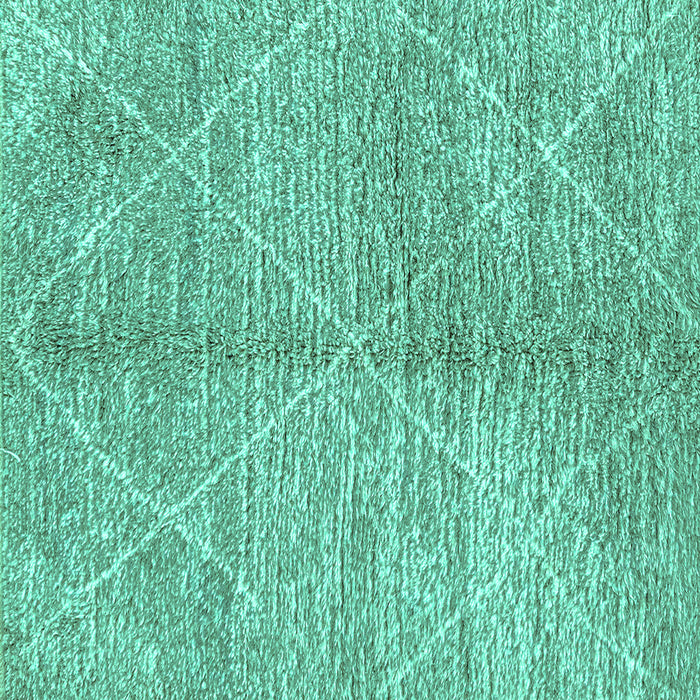 Square Abstract Turquoise Modern Rug, abs2954turq