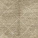 Square Abstract Dark Gold Brown Modern Rug, abs2954