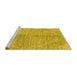 Sideview of Machine Washable Abstract Yellow Modern Rug, wshabs2954yw