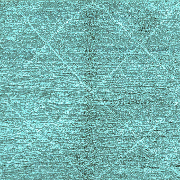Square Abstract Light Blue Modern Rug, abs2954lblu