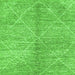 Square Abstract Green Modern Rug, abs2954grn