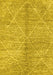 Abstract Yellow Modern Rug, abs2954yw