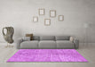 Machine Washable Abstract Purple Modern Area Rugs in a Living Room, wshabs2954pur