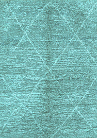 Abstract Light Blue Modern Rug, abs2954lblu