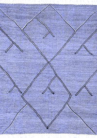 Abstract Blue Modern Rug, abs2955blu