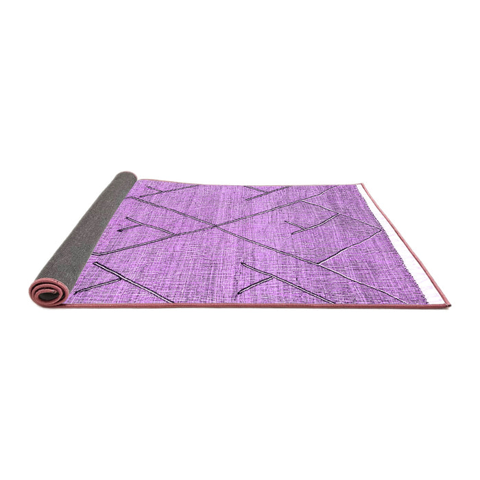 Sideview of Abstract Purple Modern Rug, abs2955pur