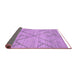 Sideview of Abstract Purple Modern Rug, abs2955pur