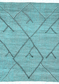 Abstract Light Blue Modern Rug, abs2955lblu