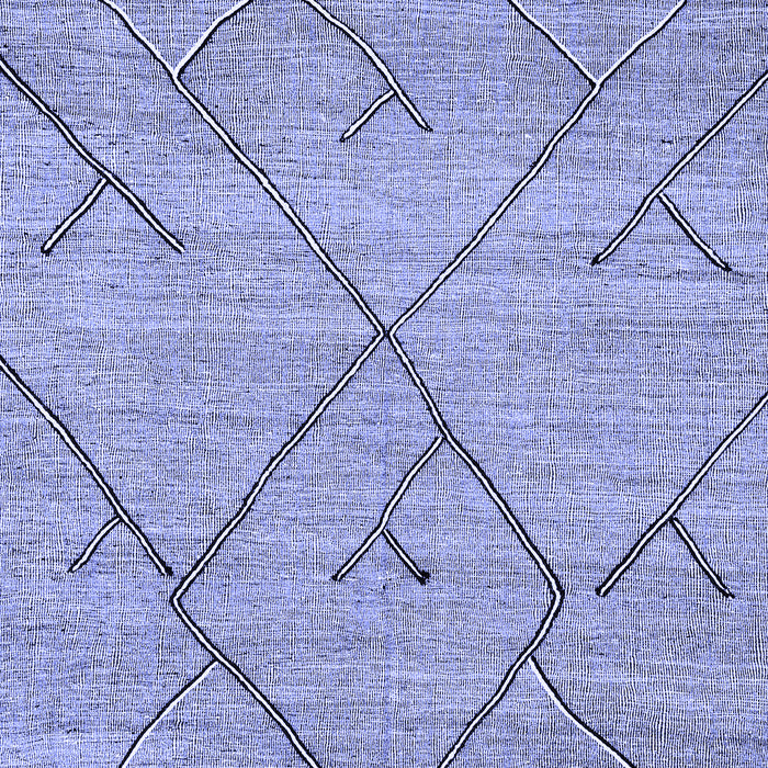 Machine Washable Abstract Blue Modern Rug, wshabs2955blu