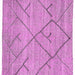 Square Machine Washable Abstract Pink Modern Rug, wshabs2955pnk