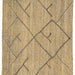 Square Abstract Brown Modern Rug, abs2955brn