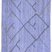 Square Machine Washable Abstract Blue Modern Rug, wshabs2955blu