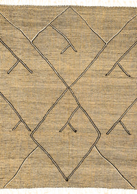 Abstract Brown Modern Rug, abs2955brn