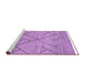 Sideview of Machine Washable Abstract Purple Modern Area Rugs, wshabs2955pur