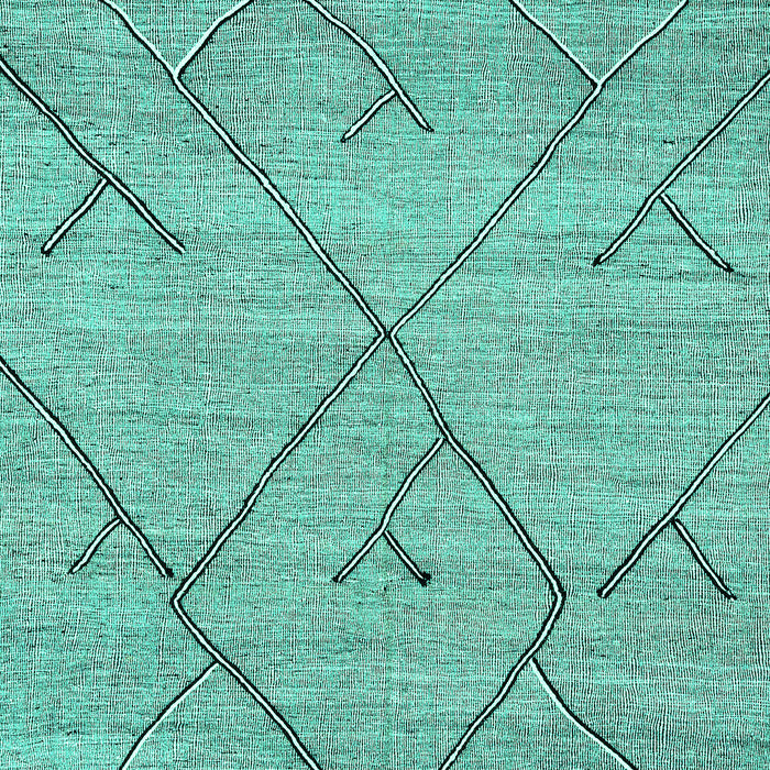 Machine Washable Abstract Turquoise Modern Area Rugs, wshabs2955turq