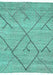 Abstract Turquoise Modern Rug, abs2955turq