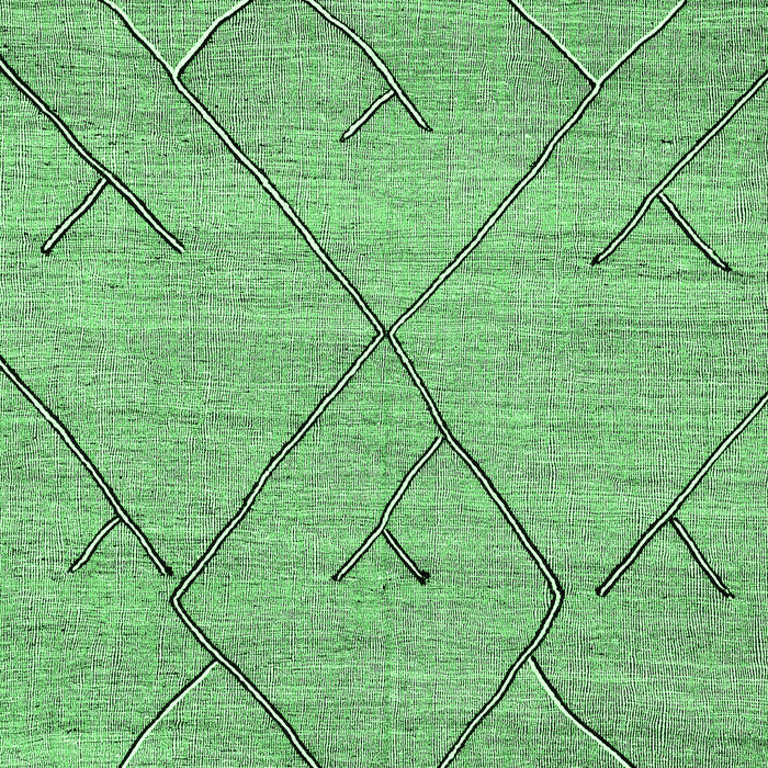 Machine Washable Abstract Emerald Green Modern Area Rugs, wshabs2955emgrn