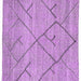 Square Abstract Purple Modern Rug, abs2955pur