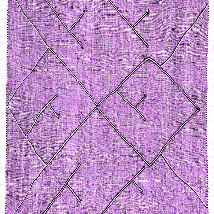 Square Machine Washable Abstract Purple Modern Area Rugs, wshabs2955pur