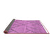 Sideview of Abstract Pink Modern Rug, abs2955pnk