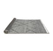 Sideview of Abstract Gray Modern Rug, abs2955gry