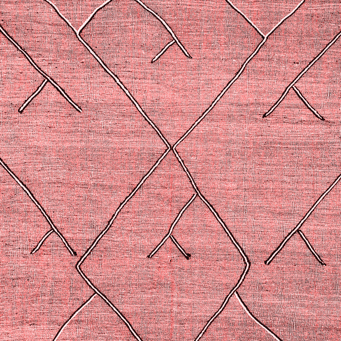 Machine Washable Abstract Red Modern Rug, wshabs2955red