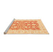 Sideview of Machine Washable Oriental Orange Traditional Area Rugs, wshabs2956org