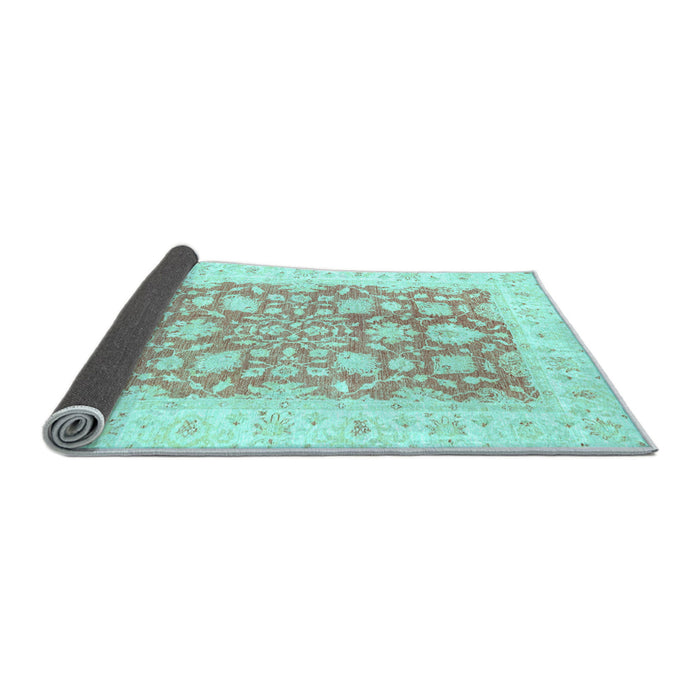 Sideview of Oriental Light Blue Traditional Rug, abs2956lblu