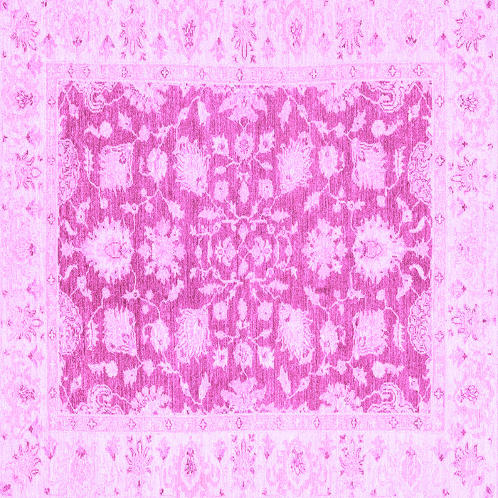 Square Oriental Purple Traditional Rug, abs2956pur
