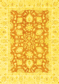 Oriental Yellow Traditional Rug, abs2956yw