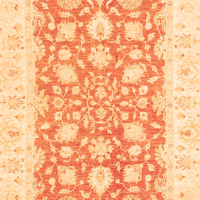 Machine Washable Oriental Orange Traditional Area Rugs, wshabs2956org