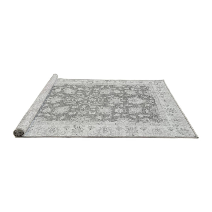 Sideview of Machine Washable Oriental Gray Traditional Rug, wshabs2956gry