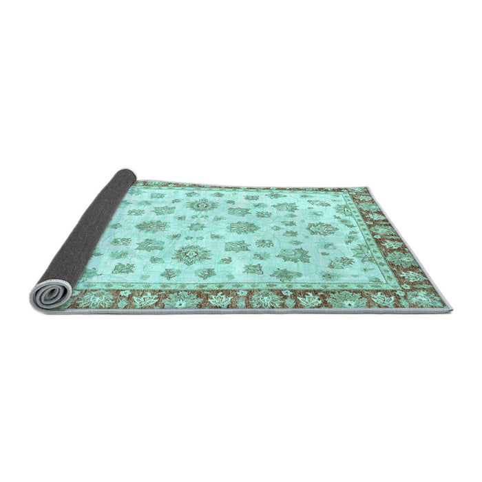 Sideview of Oriental Light Blue Traditional Rug, abs2957lblu