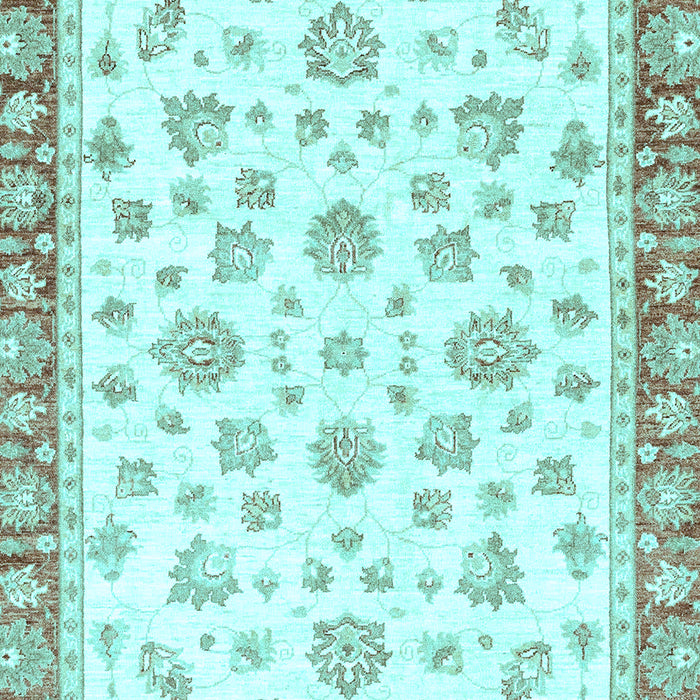 Oriental Light Blue Traditional Rug, abs2957lblu