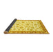 Sideview of Oriental Yellow Traditional Rug, abs2957yw