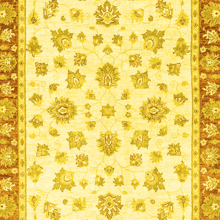 Oriental Yellow Traditional Rug, abs2957yw