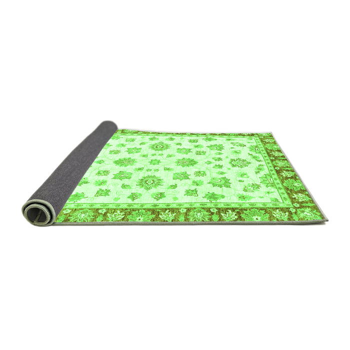 Sideview of Oriental Green Traditional Rug, abs2957grn