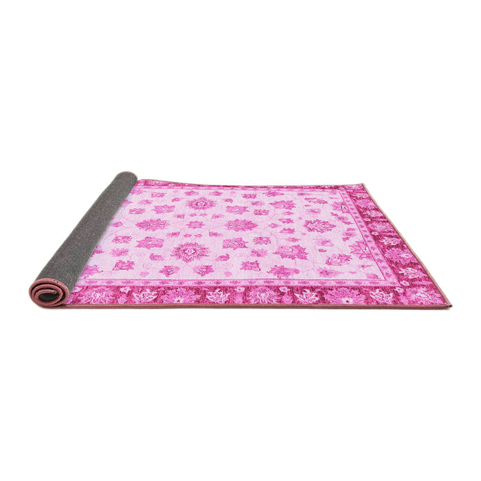 Sideview of Oriental Pink Traditional Rug, abs2957pnk