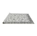 Sideview of Machine Washable Oriental Gray Traditional Rug, wshabs2957gry