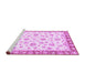 Sideview of Machine Washable Oriental Purple Traditional Area Rugs, wshabs2957pur