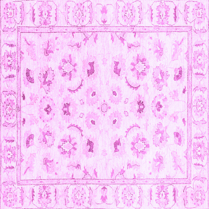 Square Oriental Purple Traditional Rug, abs2958pur